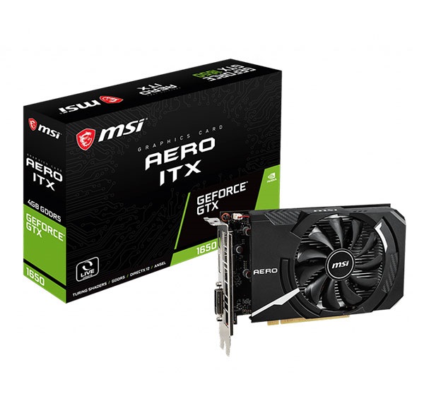 MSI GeForce GTX® 1650 Aero ITX 4G GDDR5 128BIT Videocard